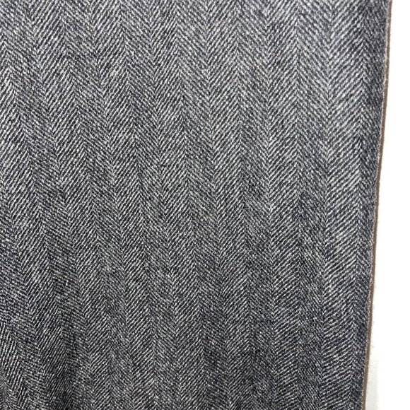 Piazza Sempione Vintage Womens Trousers Size 38 Gray Herringbone Pockets - Picture 7 of 8